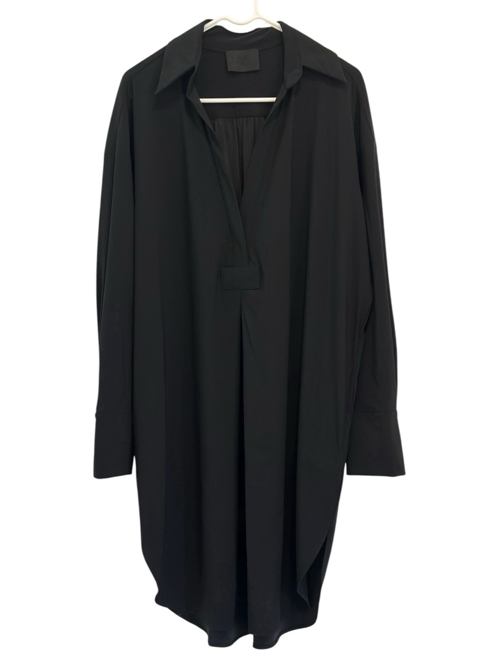 ONA by Yoon Chung Oversized Sag Harbour Shirt Dress Black XS/S X-Small/Small - Picture 3 of 8